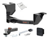 22 - 22 Chevrolet Silverado 1500 LTD Excluding factory receiver 2in. CURT Trailer Hitch + Ball Mount + Cover + Lock Kit HWA449