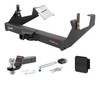 11 - 19 Chevrolet Silverado 2500 HD 8' bed, excluding factory receiver, Tommy Gate lift or cab & chassis 2in. CURT Trailer Hitch + Ball Mount + Cover + Lock Kit HWA485