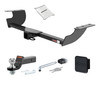 08 - 10 Dodge Challenger 2in. CURT Trailer Hitch + Ball Mount + Cover + Lock Kit HWA676