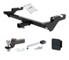 78 - 96 Chevrolet G-Series Van 2in. CURT Trailer Hitch + Ball Mount + Cover + Lock Kit HWA357