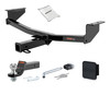 14 - 15 Nissan Rogue Select 2in. CURT Trailer Hitch + Ball Mount + Cover + Lock Kit HWA2068
