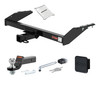 00 - 04 Nissan   2-door, short bed 2in. CURT Trailer Hitch + Ball Mount + Cover + Lock Kit HWA2018