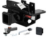 04 - 09 Dodge Durango 2in. CURT Trailer Hitch + Ball Mount + Cover + Lock Kit HWA690