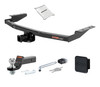 13 - 16 Nissan Pathfinder 2in. CURT Trailer Hitch + Ball Mount + Cover + Lock Kit HWA2046