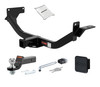 06 - 11 Mitsubishi Endeavor 2in. CURT Trailer Hitch + Ball Mount + Cover + Lock Kit HWA1973