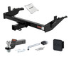 03 - 04 Nissan Frontier Long bed 2in. CURT Trailer Hitch + Ball Mount + Cover + Lock Kit HWA2017