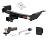 97 - 04 Plymouth PLYMOUTH 2in. CURT Trailer Hitch + Ball Mount + Cover + Lock Kit HWA2110