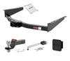 12 - 21 Nissan NV1500 2in. CURT Trailer Hitch + Ball Mount + Cover + Lock Kit HWA2038