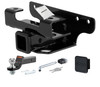 02 - 02 Dodge Ram 1500  Factory style (built before 11/02) 2in. CURT Trailer Hitch + Ball Mount + Cover + Lock Kit HWA720
