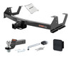 15 - 19 Chevrolet Silverado 3500 HD 6' bed, excluding factory receiver, Tommy Gate lift or cab & chassis 2in. CURT Trailer Hitch + Ball Mount + Cover + Lock Kit HWA552