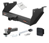 11 - 13 RAM 3500 8' bed, with or without factory receiver 2in. CURT Trailer Hitch + Ball Mount + Cover + Lock Kit HWA2203