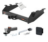 94 - 02 Dodge Ram 2500 8' bed, factory bumper 2in. CURT Trailer Hitch + Ball Mount + Cover + Lock Kit HWA738
