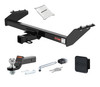 00 - 04 Nissan   4-door, short bed 2in. CURT Trailer Hitch + Ball Mount + Cover + Lock Kit HWA2019