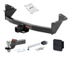 15 - 22 GMC Canyon 2in. CURT Trailer Hitch + Ball Mount + Cover + Lock Kit HWA1069