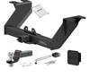 19 - 24 GMC Sierra 1500 With factory receiver 2in. CURT Trailer Hitch + Ball Mount + Cover + Lock Kit HWA1143