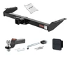 00 - 02 GMC   New body style, 4.8L or 5.3L 2in. CURT Trailer Hitch + Ball Mount + Cover + Lock Kit HWA1309