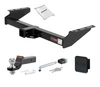 92 - 00 GMC   Old body style, 5.7L or 6.5L 2in. CURT Trailer Hitch + Ball Mount + Cover + Lock Kit HWA1311