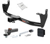 16 - 21 Ford FORD Excluding Trekking 2in. CURT Trailer Hitch + Ball Mount + Cover + Lock Kit HWA782