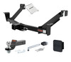 01 - 03 Ford   2in. CURT Trailer Hitch + Ball Mount + Cover + Lock Kit HWA841