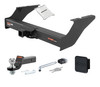 99 - 16 Ford F-250 Super Duty 2in. CURT Trailer Hitch + Ball Mount + Cover + Lock Kit HWA889