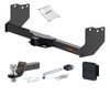 22 - 24 Toyota Tundra Excluding factory receiver 2in. CURT Trailer Hitch + Ball Mount + Cover + Lock Kit HWA2451