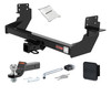 07 - 09 Dodge Sprinter 3500  Cab & chassis, 170" WB 2in. CURT Trailer Hitch + Ball Mount + Cover + Lock Kit HWA772