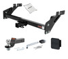 87 - 91 Toyota 4Runner 2in. CURT Trailer Hitch + Ball Mount + Cover + Lock Kit HWA2353