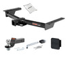 15 - 24 Ford Transit-150 2in. CURT Trailer Hitch + Ball Mount + Cover + Lock Kit HWA990
