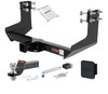 07 - 09 Dodge Sprinter 3500  144" WB with factory step bumper 2in. CURT Trailer Hitch + Ball Mount + Cover + Lock Kit HWA767