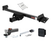 98 - 03 Toyota Sienna 2in. CURT Trailer Hitch + Ball Mount + Cover + Lock Kit HWA2437