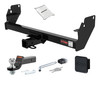 05 - 15 Toyota Tacoma 2in. CURT Trailer Hitch + Ball Mount + Cover + Lock Kit HWA2447