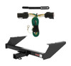 1997 - 1999 Ford F-250LD New body, excluding 20" spare tire Curt 2", Class 3 Trailer Tow Hitch + 4-flat Wiring Kit 13038