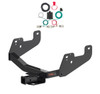 2015 - 2026 Ford F-150 w/ Backup Sensors & With factory receiver Curt 2", Class 4 Trailer Tow Hitch + 4-way Wiring Kit 14021