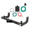 2009 Ford F-150 Excluding factory receiver Curt 2", Class 3 Trailer Tow Hitch + 4-flat Wiring Kit 13368
