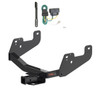 2015 - 2026 Ford F-150 Excluding factory receiver or Police Responder Curt 2", Class 4 Trailer Tow Hitch + 4-flat Wiring Kit 14021