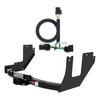 2004 Ford F-150 Excluding factory receiver and 2004 Heritage Edition Curt 2", Class 3 Trailer Tow Hitch + 4-flat Wiring Kit 13357