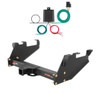1985 - 1987 GMC C2500 With 10" step bumper Curt 2", Class 5 Trailer Tow Hitch + 4-flat Wiring Kit 15317