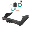 2008 - 2016 Ford F-350 Super Duty Excluding cab & chassis Curt 2-1/2", Class 5 Trailer Tow Hitch + 4-flat Wiring Kit 15810