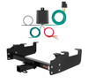 1963 - 1972 Ford F-350 Old body with 10" drop bumper Curt 2", Class 3 Trailer Tow Hitch + 4-flat Wiring Kit 13099