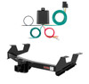 2011 - 2014 GMC Sierra 2500 HD 6' bed, excluding factory receiver, Tommy Gate lift or cab & chassis Curt 2", Class 3 Trailer Tow Hitch + 4-flat Wiring Kit 13062