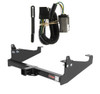 2002 - 2004 Ford F-350 Super Duty Cab & chassis with 34" frame width (O.D.) Curt 2", Class 4 Trailer Tow Hitch + 4-flat Wiring Kit 14048