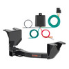 19 - 24 GMC Sierra 1500 Excluding factory receiver Curt 2", Class 4 Trailer Tow Hitch + 4-flat Wiring Kit 14019