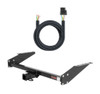 1995 - 2005 GMC Safari 16" spare requires relocation Curt 2", Class 3 Trailer Tow Hitch + 4-flat Wiring Kit 13035