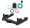 2017 - 2019 Ford F-450 Super Duty Excluding cab & chassis Curt 2-1/2", Class 5 Trailer Tow Hitch + 4-flat Wiring Kit 15802