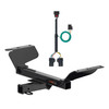 18 - 24 GMC Terrain Excluding diesel Curt 2", Class 3 Trailer Tow Hitch + 4-flat Wiring Kit 13439