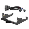 20 - 24 Ford F-350 Super Duty Cab & chassis with 34" frame width (O.D.) Curt 2", Class 4 Trailer Tow Hitch + 7-way Wiring Kit 14018