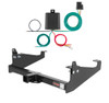 1999 - 2026 Ford F-450 Super Duty Cab & chassis with 34" frame width (O.D.) Curt 2", Class 4 Trailer Tow Hitch + 4-flat Wiring Kit 14048