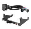 2020 - 2026 Ford F-550 Super Duty Cab & chassis with 34" frame width (O.D.) Curt 2", Class 4 Trailer Tow Hitch + 7-way Wiring Kit 14048