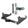 05 - 07 Ford F-350 Super Duty Cab & chassis with 34" frame width (O.D.) Curt 2", Class 4 Trailer Tow Hitch + 4-flat Wiring Kit 14048