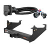 2020 - 2024 Ford F-650 Cab & chassis with 34" frame width (O.D.) Curt 2-1/2", Class 5 Trailer Tow Hitch + 7-way Wiring Kit 15845